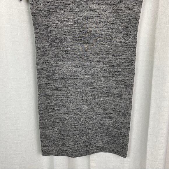 Halston Heritage Heather Gray Fitted Sweater Dress Sz.M NWT - Picture 5 of 15